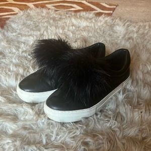 Pom Pom Slip ons
